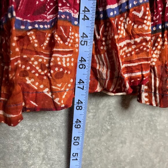 Vtg No Boundaries Women Colorful Rainbow Southwestern Tribal Maxi Shirt Dress M - Picture 10 of 12